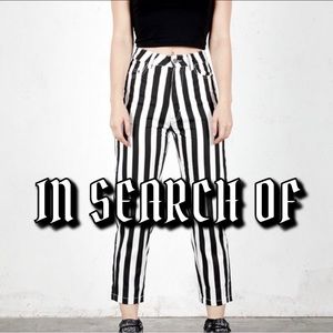 Disturbia jeans IN SEARCH OF beetle striped